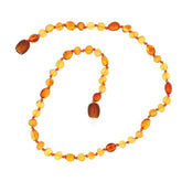 Baby Drop Amber Teeth Necklace